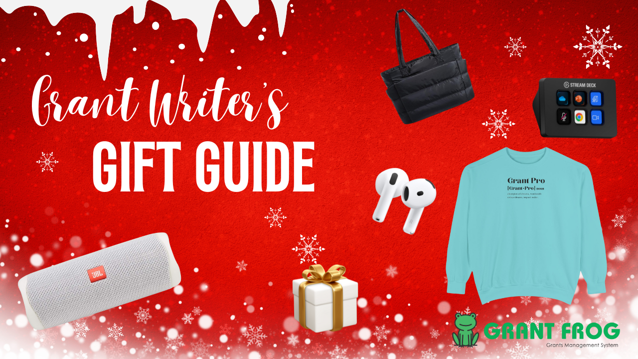 Grant writers gift guide blog post header